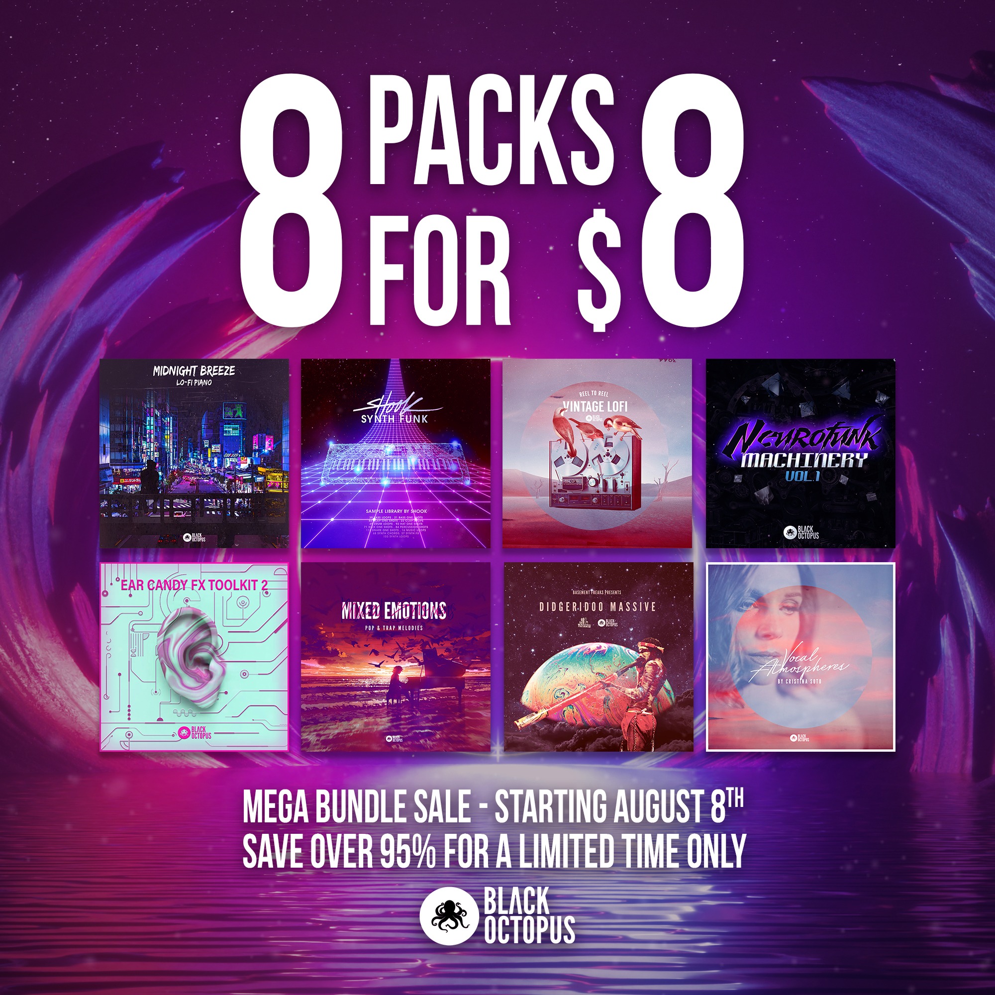 8 Packs for $8 - The Octosale 2021