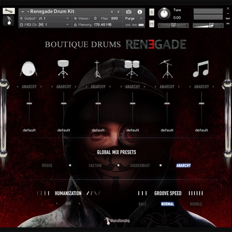 MusicSampling Boutique Drums Renegade