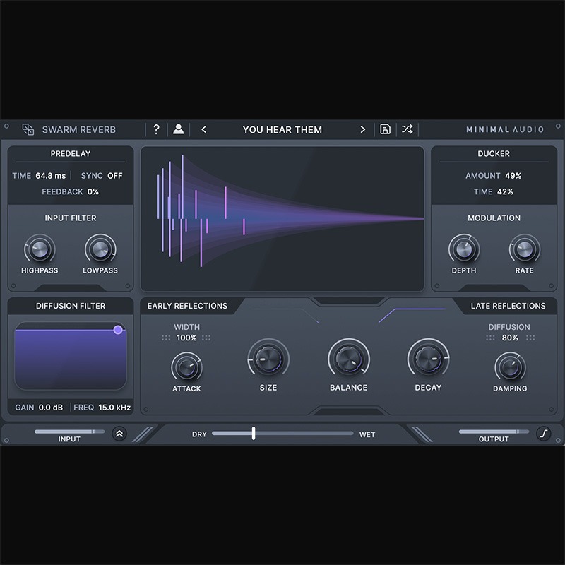 Minimal Audio Swarm Reverb